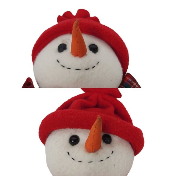 Christmas Snowman Snowwoman Plush Stuffed Toys Holiday Home Decor Lot of 3 - Picture 9 of 12